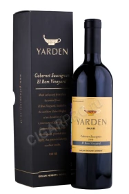 Вино Ярден Каберне Совиньон Барон Вайнярд 2018г 0.75л в подарочной упаковке