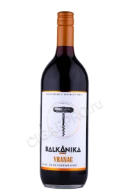Вино Балканика Вранац Красное Сухое 1л