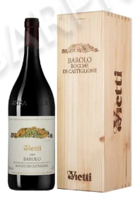 Вино Виетти Бароло Рокке ди Кастильоне ДОКГ 2019г 1.5л в подарочной упаковке