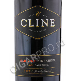 этикетка cline old vine zinfandel lodi 0.75 l