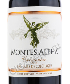 этикетка montes alpha carmenere 0.75 l
