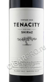 этикетка two hands tenacity old vine shiraz 0.75л