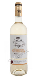 delor heritage 1864 bordeaux 2016 купить французское вино бордо делор 2016г цена