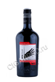 грузинское вино badagoni gau 5 red four 0.75л