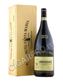 вино tenuta santa maria amarone della valpolicella classico riserva 1.5л в деревянной упаковке