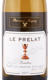 этикетка вино bernard magrez le prelat blanc 0.75л
