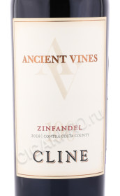этикетка вино cline ancient vines zinfandel 0.75л