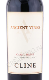 этикетка вино cline carignane 0.75л