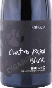 этикетка вино cuatro pasos black 0.75л