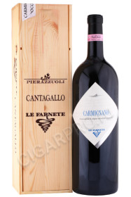 вино le farnete carmignano 3л в деревянной упаковке