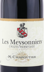 этикетка вино m chapoutier crozes hermitage les meysonniers 0.75л