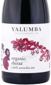 этикетка вино yalumba organic shiraz 0.75л