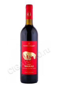 российское вино alma valley shiraz 0.75л