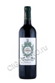вино chateau ferriere 3eme grand cru classe margaux 0.75л