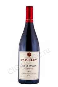 вино faiveley clos de vougeot grand cru 2016г 0.75л