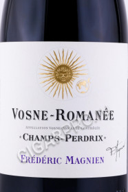 этикетка вино frederic magnien vosne romanee champs perdrix 0.75л
