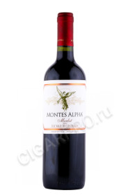 чилийское вино montes alpha merlot 0.75л