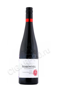южно-африканское вино simonsig cabernet sauvignon-shiraz 0.75л