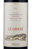 Этикетка Вино Ле Дифезе Тоскана 0.75л