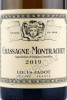 этикетка французское вино louis jadot chassagne-montrachet 0.75л