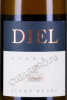этикетка вино diel pinot blanc reserve 0.75л