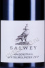 этикетка вино salwey spatburgunder 0.75л