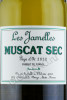этикетка французское вино les jamelles muscat sec 0.75л