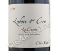 этикетка claire naudin la corvee ladoix 1er cru