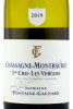 этикетка вино chassagne montrachet premier cru les vergers 0.75л