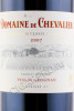 этикетка domaine de chevalier rouge pessac leognan aoc grand cru 2007 0.75л