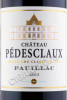 этикетка chateau pedesclaux grand cru classe pauillac 0.75л