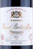 этикетка вино chateau batailley pauillac aoc grand cru classe 2015 1.5л