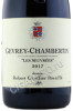 этикетка domaine robert groffier pere fils gevrey chambertin les seuvrees 2017г 0.75л