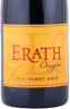 этикетка вино erath pinot noir 0.75л