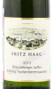 этикетка вино fritz haag brauneberger juffer riesling trockenbeerenauslese 0.375л