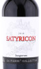 этикетка вино la vierge satyricon sangiovese 0.75л