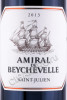 этикетка французское вино amiral de beychevelle saint-julien 0.75л