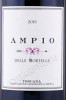 этикетка вино ampio delle mortelle toscana igt 2015 0.75л