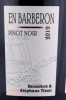 этикетка вино benedicte stephane tissot en barberon pinot noir 0.75л