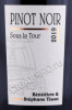 этикетка вино benedicte stephane tissot sous la tour pinot noir 0.75л