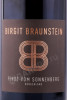 этикетка вино birgit braunstein pinot vom sonnenberg 0.75л