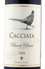 этикетка вино cacciata chianti classico 0.75л