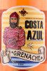 этикетка вино costa azul grenache 0.75л