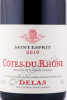 этикетка вино delas cotes du rhone saint esprit red aoc 0.75л