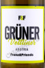 этикетка вино gruner veltliner franz friends 0.75л