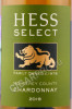этикетка вино hess select chardonnay 0.75л