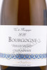 этикетка вино jean chartron bourgogne vieilles vignes chardonnay 0.75л