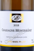 этикетка вино jean marc pillot chassagne montrachet 2018 0.75л