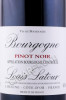 этикетка вино louis latour bourgogne pinot noir 0.75л