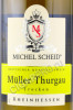 этикетка немецкое вино michel scheid muller thurgau rheinhessen 0.75л
